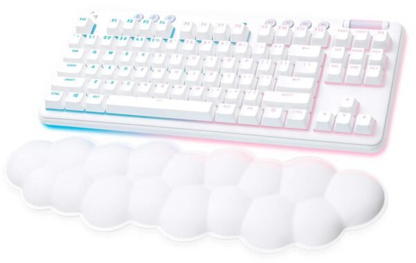 Logitech G715 Aurora Collection TKL Wireless Gaming Keyboard – White Mist