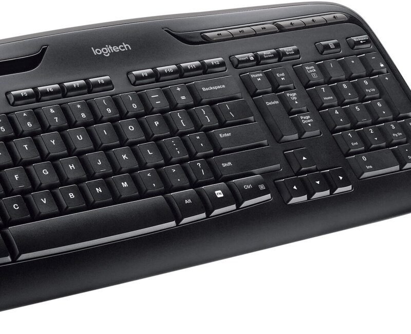 Logitech MK320 Wireless Keyboard and Mouse Combo – Black