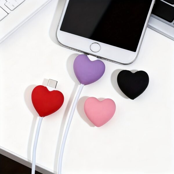 Heart-Shaped Cable Protector for Android Charging Cables