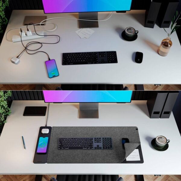 Journey ALTI ULTRA Fast Wireless Charging Desk Mat – Midnight