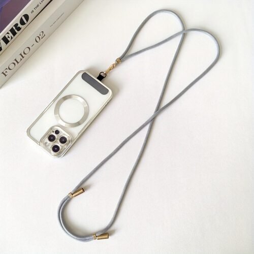 6727b22e-2c24-4617-96d0-3932e88608b4.jpg Adjustable Phone Strap with Gold-Tone Buckle