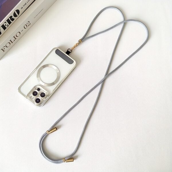 6727b22e-2c24-4617-96d0-3932e88608b4.jpg Adjustable Phone Strap with Gold-Tone Buckle