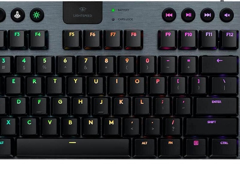 Logitech G915 LIGHTSPEED TKL Wireless Mechanical Gaming Keyboard – Black