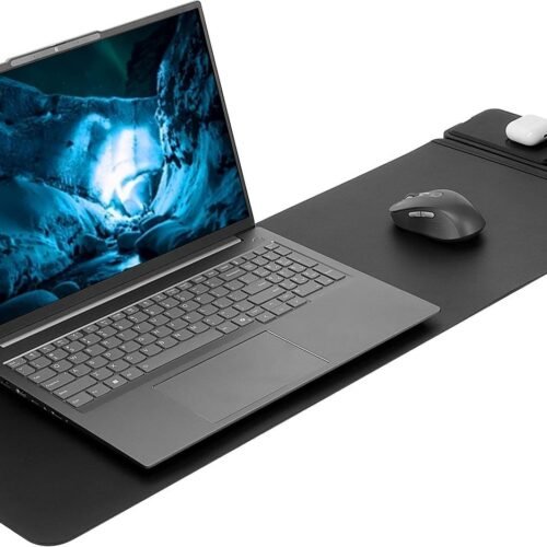SaharaCase Universal Desk Mat with Wireless Charging – Black