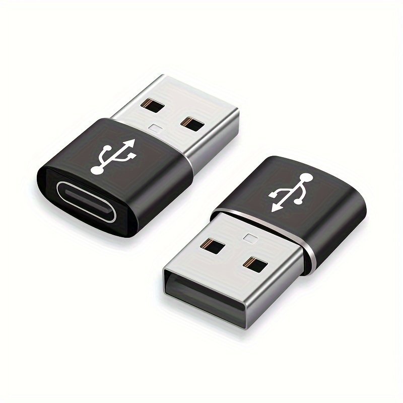 USB-A to USB-C Adapter Set – 2 Pieces
